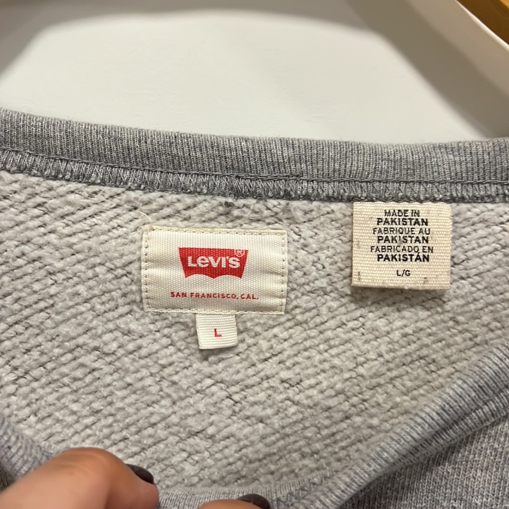 Levi’s gray long sleeve sweater size large - Picture 6 of 11